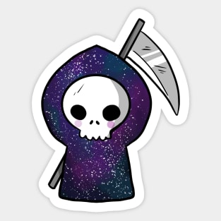 Cute Galaxy grim reaper Sticker